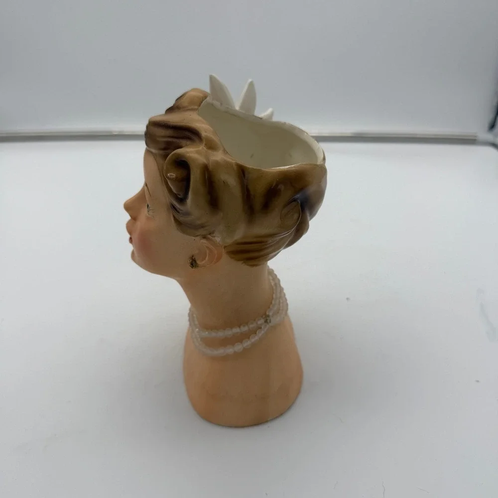 RARE! Vintage 1958 Napco Lady Head Vase C3141B ESTHER WILLIAMS Japan 1950